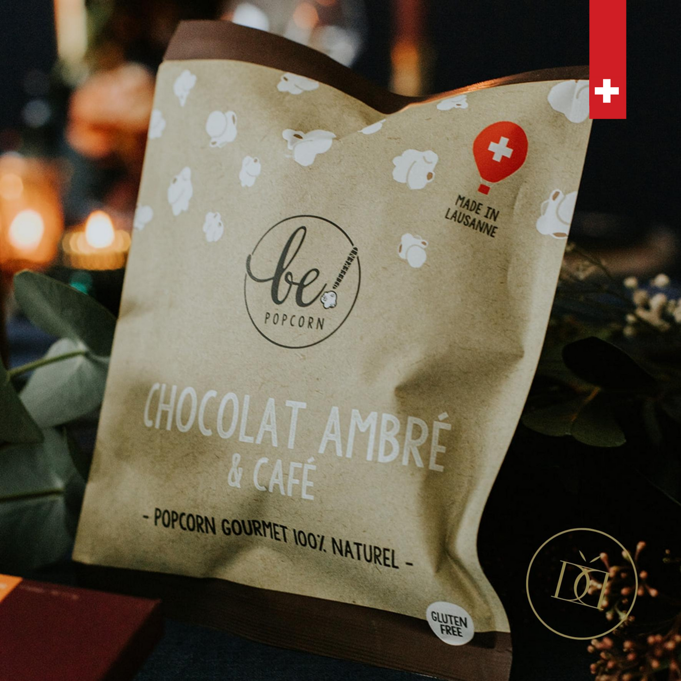 PopCorn Chocolat ambré & Café - BE Popcorn - LES LOGES DU CHIC